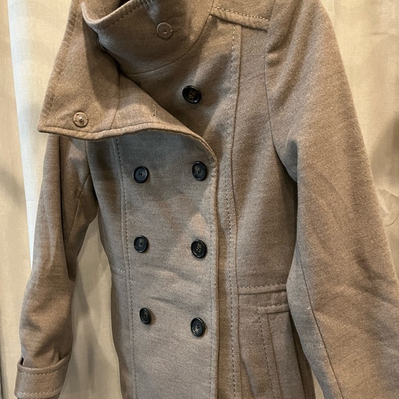 H&M peacoat jacket beige size 4 - Picture 2 of 6